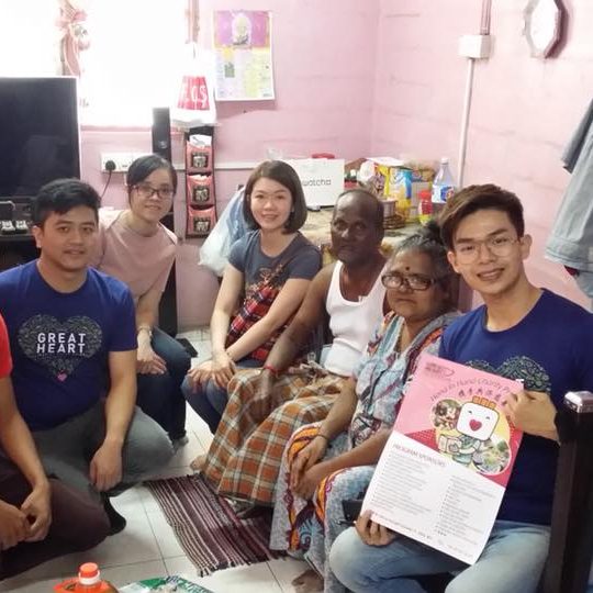 My very first assessment work together with volunteers after one year. After the visitation of every case, I love to listen to volunteers’ gain and opinion towards the cases.